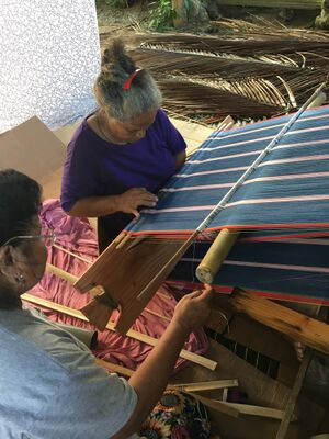 Woman Weaving Asor Ulithi Yap Outer Islands Micronesia Copyright Habele.jpg